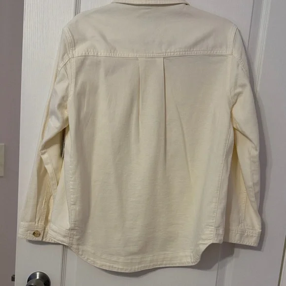 Liverpool Cream Button-Front Utility Jacket - Picture 4 of 11